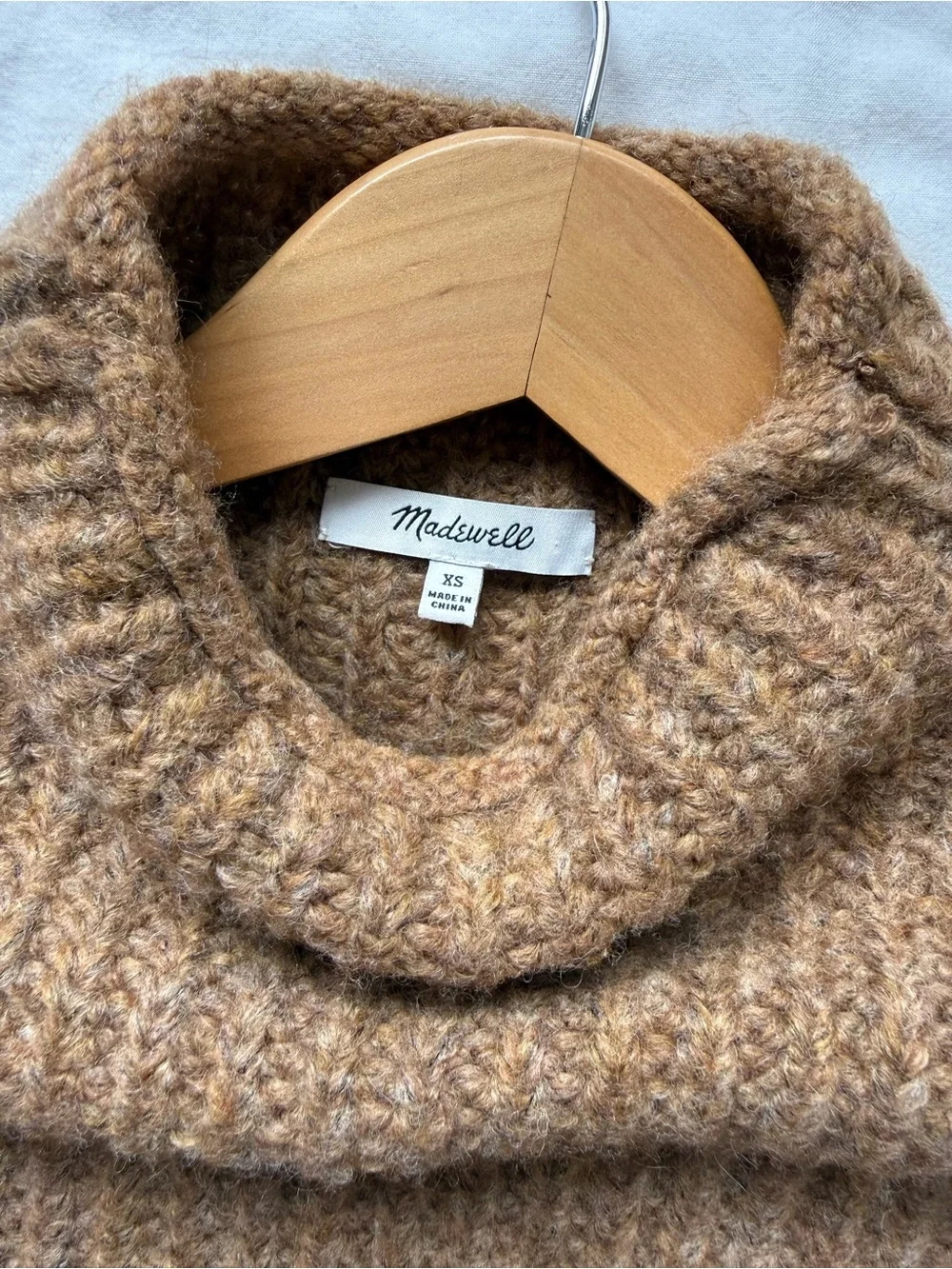 Madewell Stimpson Brown Wool Blend Sweater Vest Size XS